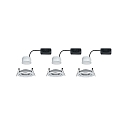 Paulmann Lumi�re encastr�e NOVA COIN LED rond, pivotant, lot de 3 IP23, aluminium  19,5W 460lm 2700K 100� 100� CRI >80