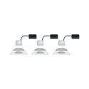 Paulmann Lumi�re encastr�e NOVA COIN LED angulaire, pivotant, lot de 3 IP23, blanc mat  19,5W 460lm 2700K 100� 100� CRI >80