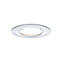 Paulmann Lumi�re encastr�e NOVA COIN LED rond, rigide, lot de 3 IP44, chrome  460lm 2700K 100� 100� CRI >80