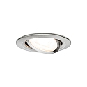 Paulmann Lumi�re encastr�e NOVA LED rond, pivotant, lot de 3 GU10 IP23, fer bross� gradable 460lm 2700K 38� 38� CRI >80