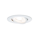 Paulmann Lumi�re encastr�e NOVA LED rond, pivotant, lot de 3 GU10 IP23, blanc mat gradable 460lm 2700K 38� 38� CRI >80