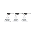 Paulmann Lumi�re encastr�e NOVA LED angulaire, pivotant, lot de 3 GU10 IP23, blanc mat gradable 19,5W 460lm 2700K 38� 38� CRI >80
