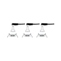 Paulmann Lumi�re encastr�e NOVA LED rond, rigide, lot de 3 GU10 IP44, blanc mat gradable 19,5W 460lm 2700K 38� 38� CRI >80