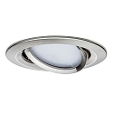 Paulmann Lumi�re encastr�e NOVA COIN LED rond, pivotant, lot de 3 Coin IP23, fer bross� gradable 19,5W 460lm 2700K 100� 100� CRI >80