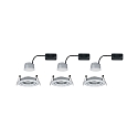 Paulmann Lumi�re encastr�e NOVA COIN LED rond, pivotant, lot de 3 Coin IP23, aluminium gradable 19,5W 460lm 2700K 100� 100� CRI >80