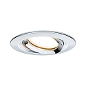 Paulmann Lumi�re encastr�e NOVA COIN LED rond, pivotant, lot de 3 Coin IP23, chrome gradable 19,5W 460lm 2700K 100� 100� CRI >80