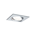 Paulmann recessed luminaire NOVA COIN LED square, swivelling, set of 3 Coin IP23, aluminium dimmable 19