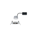 Paulmann Lumière encastrée NOVA COIN LED rond, rigide Coin IP44, fer brossé gradable 460lm 2700K 100° 100° CRI >80