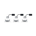 Paulmann Lumi�re encastr�e NOVA COIN LED rond, rigide, lot de 3 Coin IP44, aluminium gradable 19,5W 460lm 2700K 100� 100� CRI >80