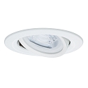 Paulmann Lumi�re encastr�e NOVA rond, pivotant GU10, blanc mat
