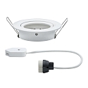Paulmann Lumi�re encastr�e NOVA rond, pivotant GU10, blanc mat