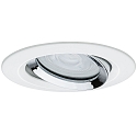 Paulmann outdoor recessed luminaire NOVA PLUS round, swivelling GU10 IP65, chrome, white matt dimmable