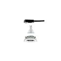 Paulmann outdoor recessed luminaire NOVA PLUS round, swivelling GU10 IP65, chrome, white matt dimmable