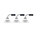 Paulmann Eclairage d'ext�rieur encastr� NOVA PLUS COIN angulaire, pivotant, lot de 3 Coin IP23, blanc mat gradable