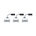 Paulmann Eclairage d'ext�rieur encastr� NOVA PLUS COIN angulaire, pivotant, lot de 3 Coin IP23, aluminium gradable