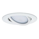 Paulmann outdoor recessed luminaire NOVA PLUS COIN round, swivelling Coin IP65, white matt dimmable