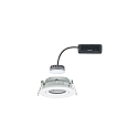 Paulmann outdoor recessed luminaire NOVA PLUS COIN round, swivelling Coin IP65, white matt dimmable