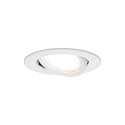 Paulmann Eclairage d'ext�rieur encastr� NOVA PLUS COIN rond, pivotant, lot de 3 Coin IP65, blanc mat gradable
