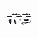 Paulmann Projecteur encastr� MICRO PEN II PLUG & SHINE bloc d'alimentation inclus, lot de 5 IP67, argent 
