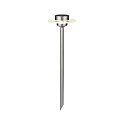 Lampe solaire � broche SPECIAL LINE UFO rond, avec interrupteur, avec batterie IP44, acier inoxydable