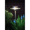 Paulmann Lampe solaire � broche SPECIAL LINE UFO rond, avec interrupteur, avec batterie IP44, acier inoxydable