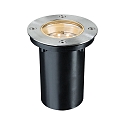 LED Floor recessed luminaire SPECIAL LINE set, round, 1,2W, 2700K, 230V, 110mm, stainless steel