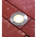 Paulmann LED Floor recessed luminaire SPECIAL LINE set, round, 1,2W, 2700K, 230V, 110mm, stainless steel