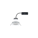 Lumière encastrée NOVA PLUS COIN rond, pivotant IP23, blanc mat gradable 6,8W 2.700K