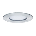 Paulmann Downlight NOVA PLUS COIN rond, rigide, lot de 3, avec diffuseur IP44, aluminium gradable
