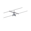 Paulmann Lampe à corde TOGO GU5,3, chrome gradable