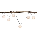 Paulmann Guirlande lumineuse � accu MOBILE LAMPION 7 flammes, avec connexion USB IP44, blanche 