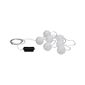 Paulmann Guirlande lumineuse � accu MOBILE LAMPION 7 flammes, avec connexion USB IP44, blanche 