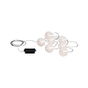 Paulmann Guirlande lumineuse � accu MOBILE LAMPION 7 flammes, avec connexion USB IP44, blanche 