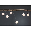 Paulmann Guirlande lumineuse � accu MOBILE LAMPION 7 flammes, avec connexion USB IP44, blanche 