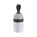 Lampe de table CLUTCH rond, contrôlable par Bluetooth, avec fonction de charge USB IP44, gris gradable