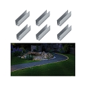 Paulmann Monture PLUG&SHINE LED lot de 6, argent