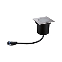 Paulmann floor recessed luminaire LED PLUG&SHINE FLOOR square IP65, stainless steel dimmable