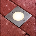 Paulmann floor recessed luminaire LED PLUG&SHINE FLOOR square IP65, stainless steel dimmable
