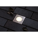 Paulmann floor recessed luminaire LED PLUG&SHINE FLOOR square IP65, stainless steel dimmable