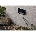 Paulmann solar wall luminaire DAYTON with brightness sensor IP44, anthracite 