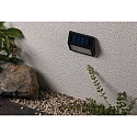 Paulmann solar wall luminaire DAYTON with brightness sensor IP44, anthracite 