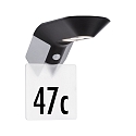 Paulmann solar wall luminaire SOLEY with motion detector IP44, anthracite 