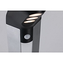 Paulmann solar floor lamp SOLEY with motion detector IP44, anthracite 