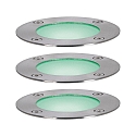 Paulmann Projecteur encastr� LED PLUG & SHINE ZIGBEE lot de 3, RGBW, contr�lable par ZigBee IP65, noir , argent gradable