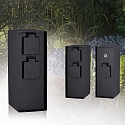 Paulmann socket column RIO square, anthracite