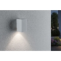 Luminaire mural d’extérieur FLAME UP OR DOWN à 1 flamme, angulaire, commutable IP44, blanche 