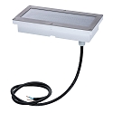 Paulmann floor recessed luminaire BRICK LED with motion detector IP67, aluminium, grey 