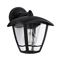 Paulmann outdoor wall luminaire CLASSIC CURVED down E27 IP44, clear, black dimmable
