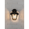 Paulmann outdoor wall luminaire CLASSIC CURVED down E27 IP44, clear, black dimmable