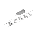 Paulmann Lampe � corde ROUNDMAC LED 5 fois, chrome, chrom� mat 